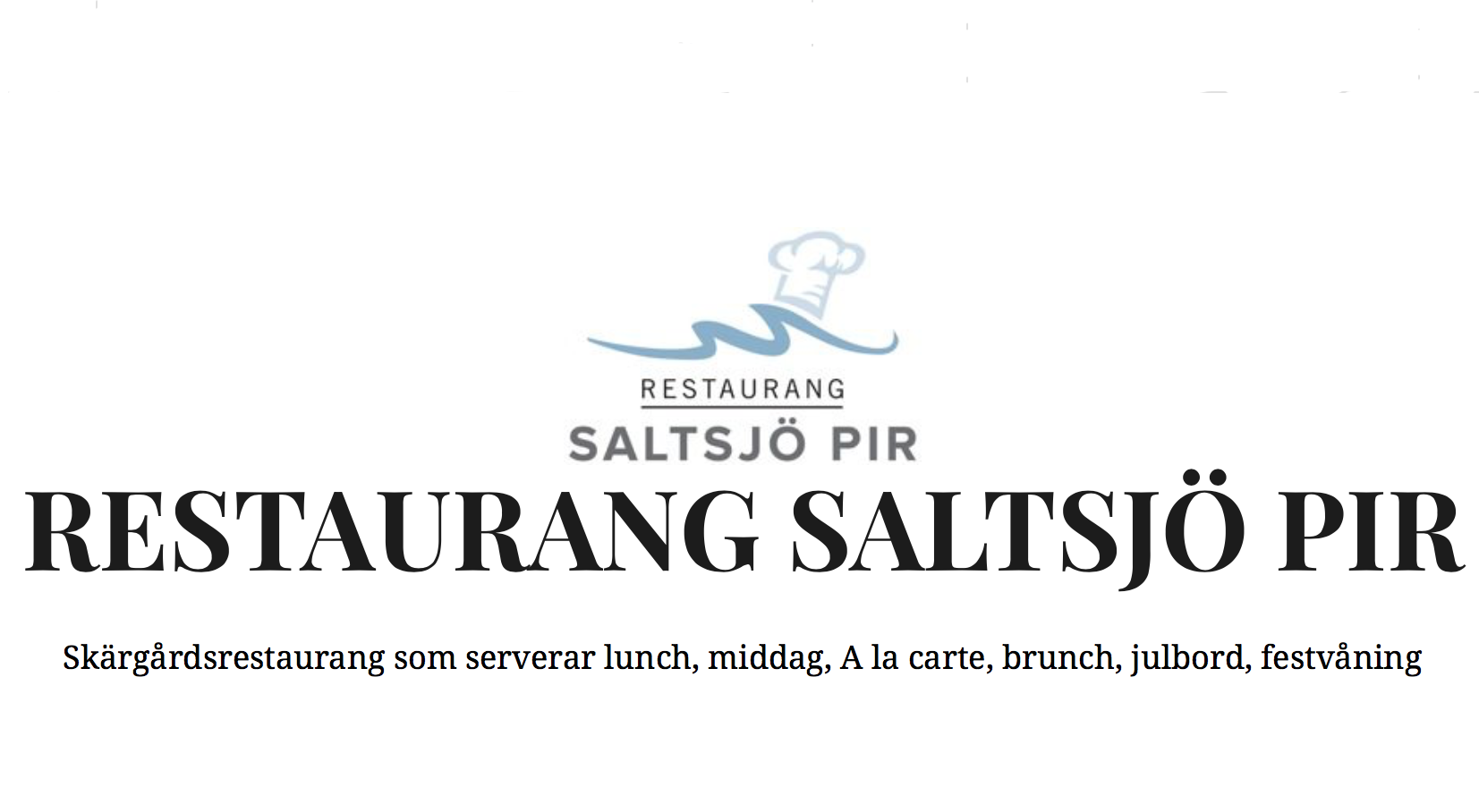Restaurang Saltsjö Pir